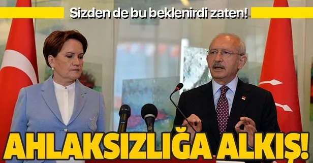 İYİ Parti ve CHP ahlaksızlığa alkış tuttu