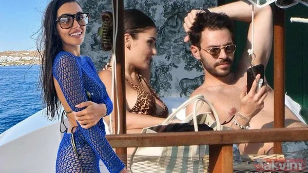 Günde sadece 12 saat kuralı koymuştu! Hande Erçel bikinili pozlarıyla yeri göğü inletti "Pata küte..." Hakan Sabancı aşk doludizgin! - 1