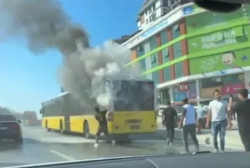 Sultangazi otobüs yangını!