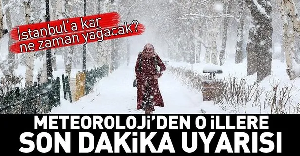 Meteoroloji’den son dakika kar uyarısı! İstanbul’a kar ne zaman yağacak? 29 Aralık Hava Durumu