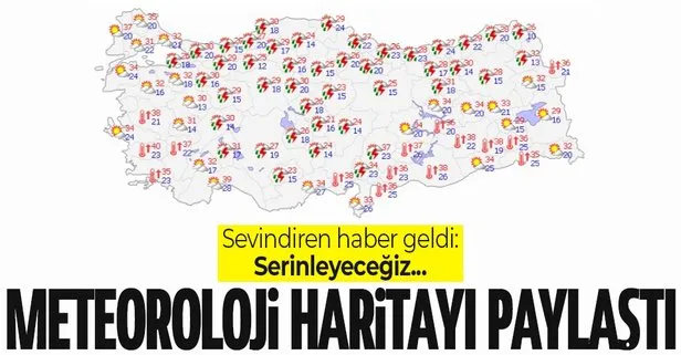 Hava Durumu Meteoroloji Haritayi Paylasti Yagis Geliyor Sicakliklar Dusuyor 8 12 Agustos Takvim