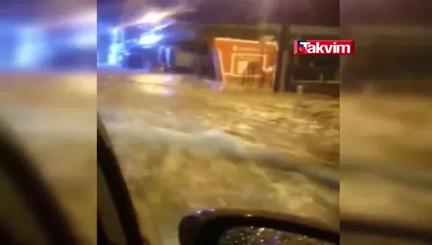 KKTC'de şiddetli yağış hayatı felç etti