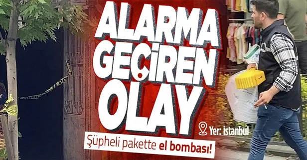 İstanbul’da ekipleri alarma geçiren olay! Şüpheli çantada el bombası bulundu