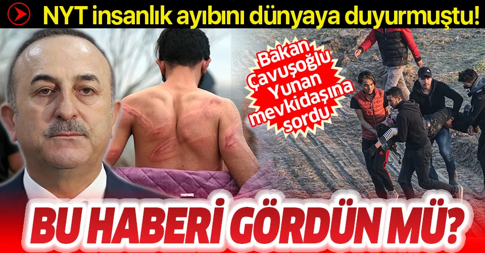 Bakan Çavuşoğlu'ndan Yunan mevkidaşına mülteci sorusu: Bu haberi gördün mü?