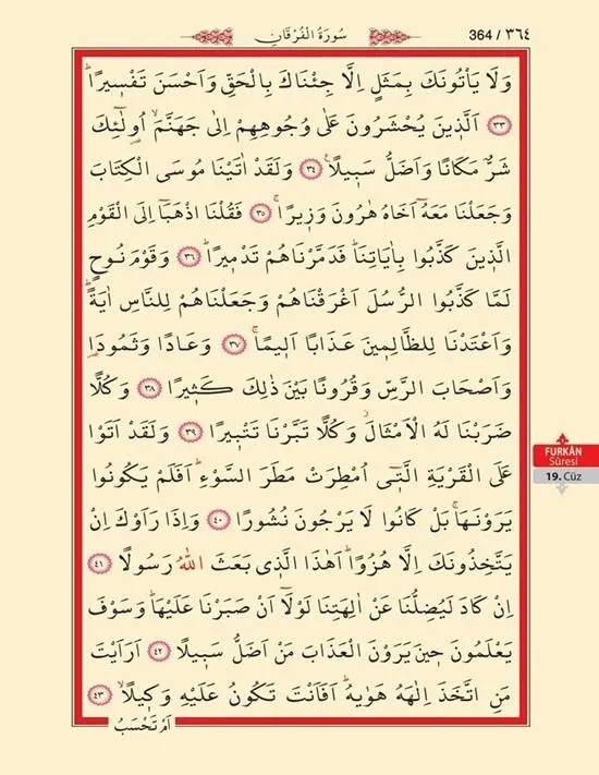 Furkan Suresi - Furkan Suresi 74. Ayet - Furkân Suresi Anlamı, Tefsiri, Türkçe ve Arapça Okunuşu - Furkân Suresi Dinle Oku-7