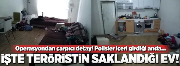Teröristin yakalandığı evden ilginç ayrıntılar-1