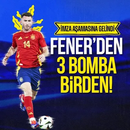 Fenerbahçe’den 3 bomba birden!