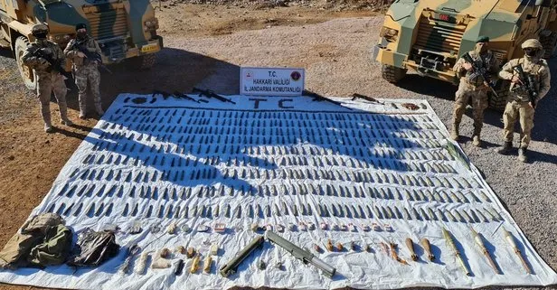 Hakkari kırsalında cephanelik ele geçirildi