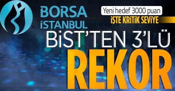 Borsa İstanbul’dan 3 rekor birden! Yeni hedef 3000 puan