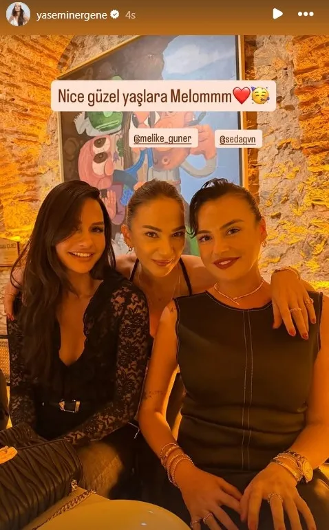 Melike Güner'in doğum gününde ortaya çıkan o kare... Unutulmaz ikili yıllar sonra omuz omuza-4