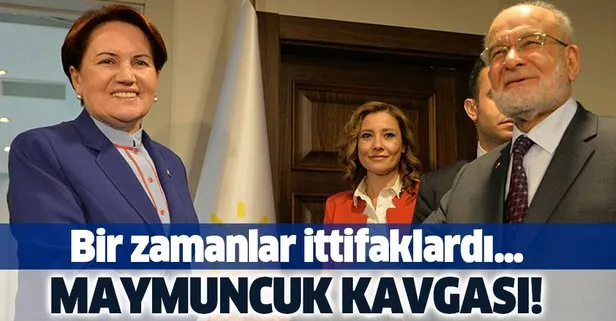 Meral Akşener ve Temel Karamollaoğlu arasında maymuncuk kavgası!