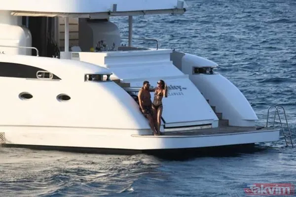 Ebru Şallı ve eşi Uğur Akkuş teknede aşka geldi birbirlerine öpücükler kondurdular! Tatil bahane romantizm şahane - 6