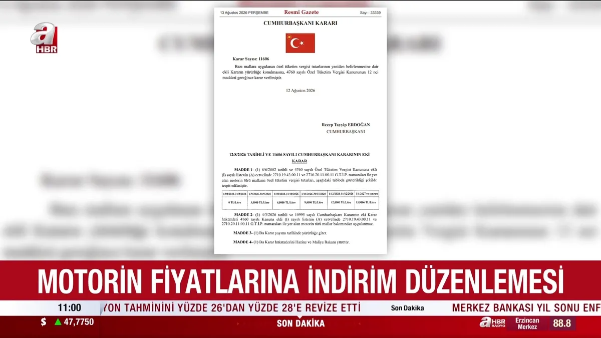 Motorinde ÖTV sıfırlandı! Depo başına 387 TL indirim müjdesi