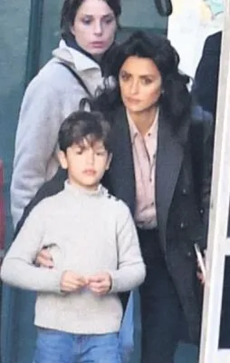 İtalya’da oğluyla sette