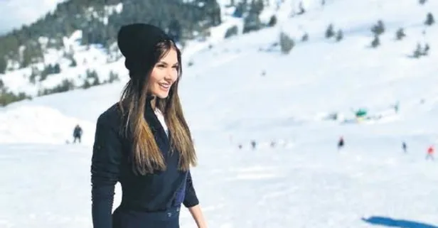 Hatice Şendil hafta sonu tatilini Kartalkaya Kayak Merkezi'nde değerlendirdi