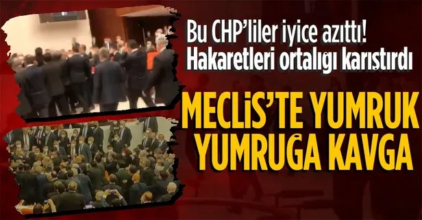 SON DAKİKA: CHP’li Özgür Özel hakaret etti, Meclis karıştı! Yumruk yumruğa büyük kavga