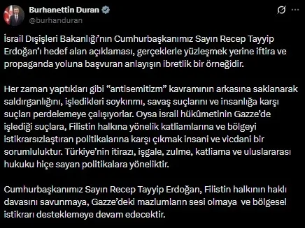 Ankara'dan İsrail’in Başkan Erdoğan'ı hedef alan iftiralarına sert yanıt: "Korkak ve çürümüş zihniyetin göstergesi"-5