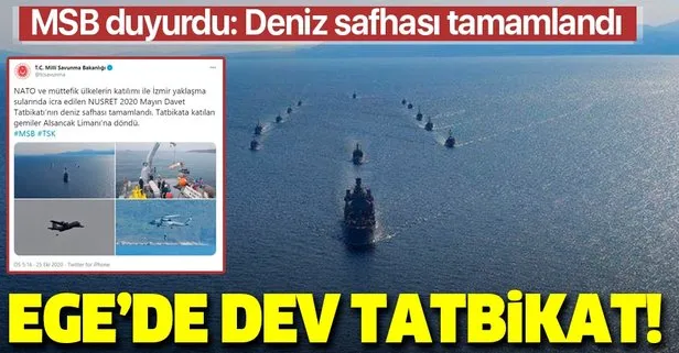 Son dakika: Türkiye’nin ev sahipliğindeki ’Nusret-2020 Davet Tatbikatı’nın deniz safhası tamamlandı