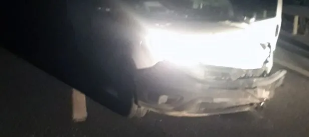 Kaza yapan sürücü aracı bırakıp kaçtı