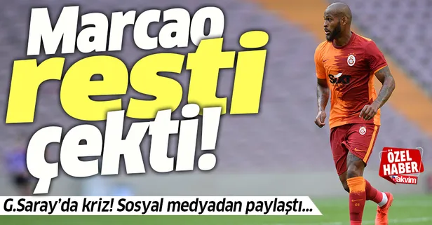 Galatasaray'da Marcao krizi! Taraftarlar küfür etti, eşi resti çekti