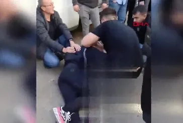 Ersin Aka'ya müdahale anı kamerada!