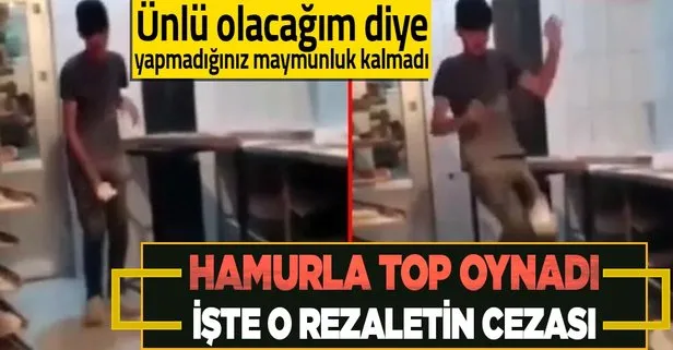 Van Erciş’te mide bulandıran görüntü! Ekmek hamuruyla top gibi oynadılar! Cezası belli oldu