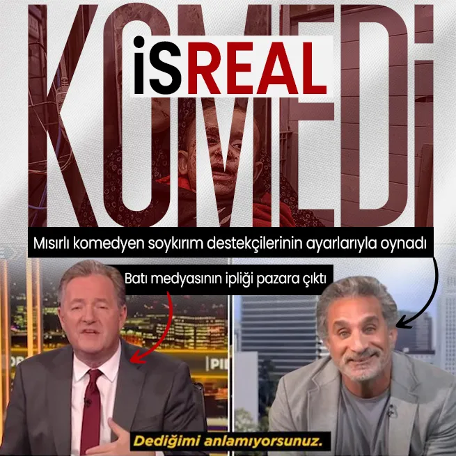 Mısırlı komedyen Bassem Youssef İsrail ve destekçilerinin ayarlarıyla oynadı! Batı medyasının ipliğini pazara çıkardı