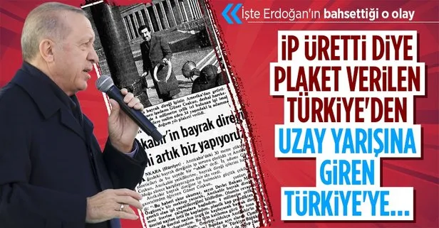 İşte Başkan Erdoğan’ın sözünü ettiği o olay: Anıtkabir’e ip üretti diye plaket vermişlerdi
