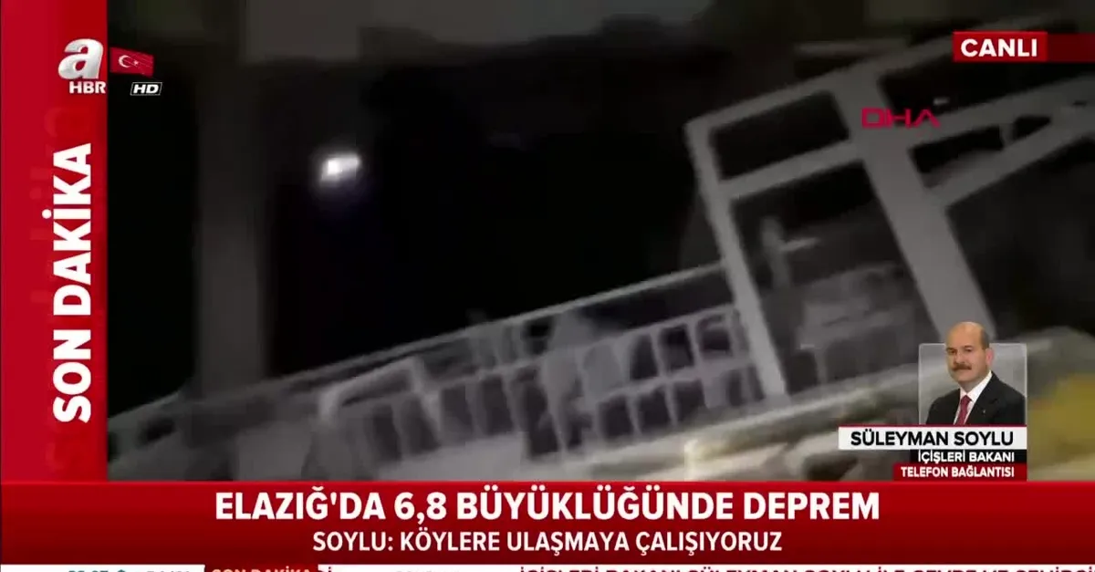 Son dakika: Elazığ depremi sonrası İçişleri Bakanı Süleyman Soylu'dan önemli açıklamalar