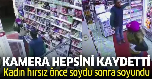 İstanbul Esenler’de büfeden hırsızlık yapan kadın dikkat dağıtmak için soyundu