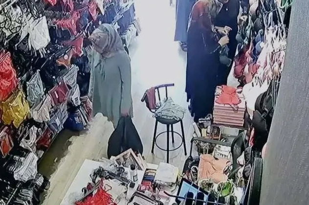 Beğendikleri iç çamaşırlarını çaldılar