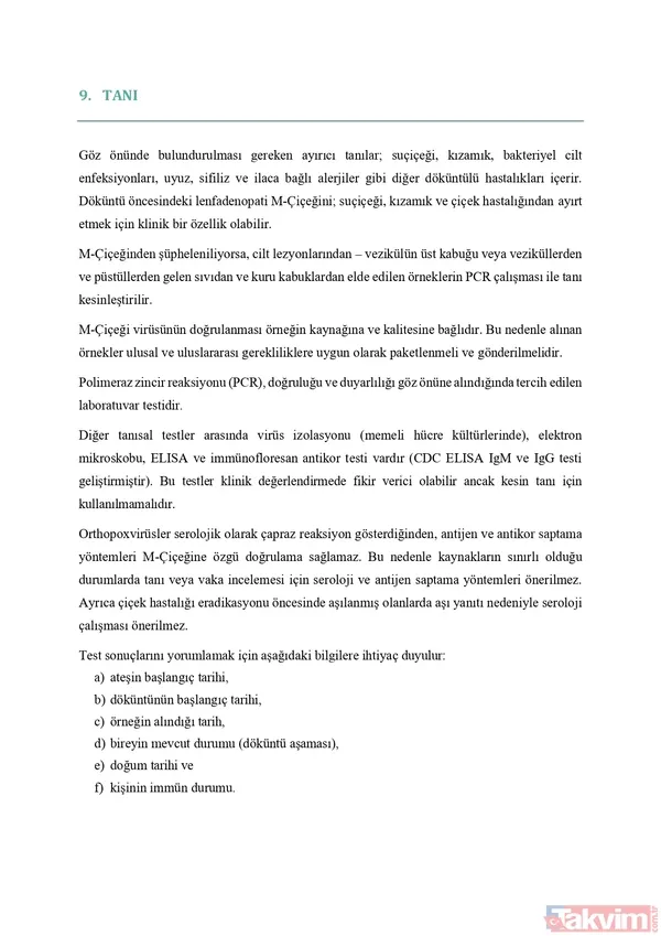 Sağlık Bakanlığı Maymun Çiçeği (MPOX) rehberi yayımladı! İşte virüsün bulaşma yolları, belirtileri ve tedavisi... - 22