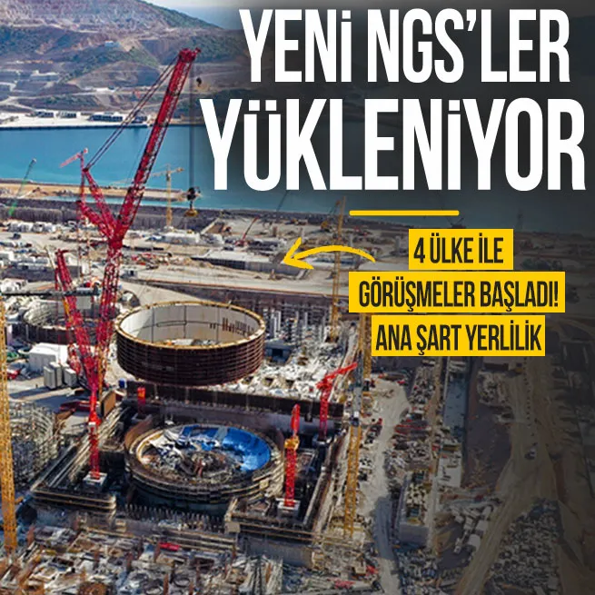 NGS Akkuyudan sonra sıra Trakya ve Sinopta! 4 ülke ile görüşmeler başladı! Ana şart yerlilik!