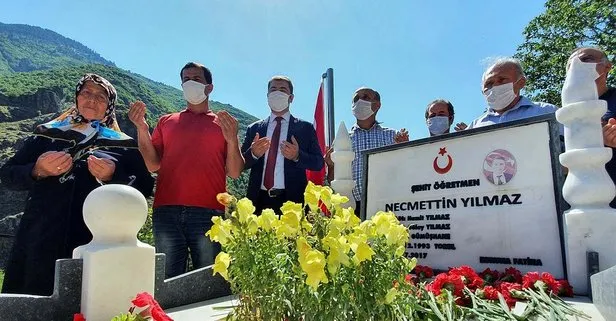 Şehit öğretmen Necmettin Yılmaz unutulmadı!