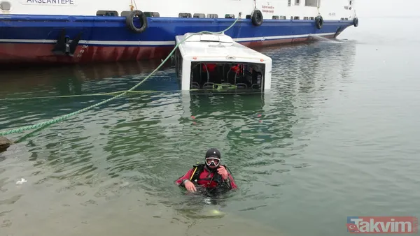 Malatya'da facianın eşiğinden dönüldü! Feribota yolcu taşıyan otobüs baraj gölüne düştü: Yaralılar var - 17