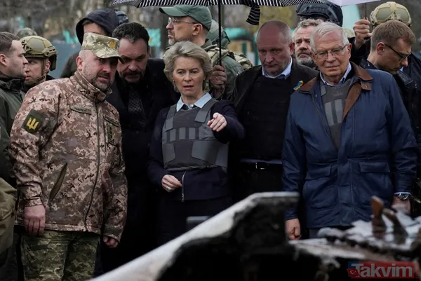 SON DAKİKA: Ursula von der Leyen ve Josep Borrell Ukrayna'da Buça Kiev'i ziyaret etti - 18