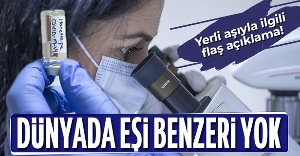 Yerli aşıyla ilgili flaş açıklama