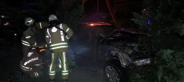TEM’de kontrolden çıkan araç yol kenarına uçtu