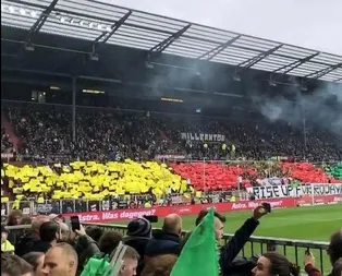Terör sevici St. Pauli! Tribünde skandal pankart...