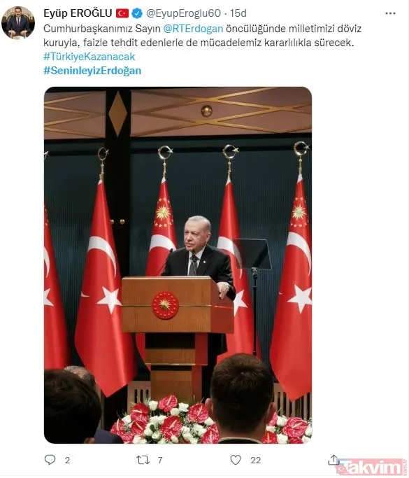 Spekülatif kur atışı ve manipülatif saldırılar nafile! Sosyal medyada tam destek: #YineHaklıÇıktı, #SeninleyizErdoğan - 38