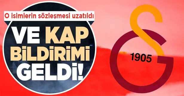 G.Saray o isimlerin sözleşmesini uzattı!