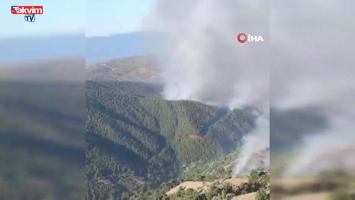 Çeşme’de orman yangınları devam ediyor