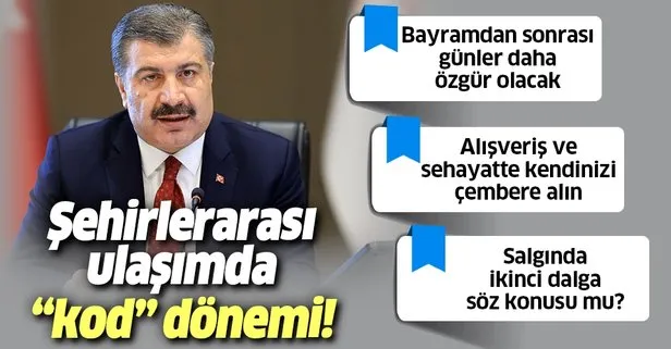 Son dakika: Sağlık Bakanı Fahrettin Koca açıkladı: Şehirlerarası ulaşımda mobil uygulama üzerinden kod dönemi