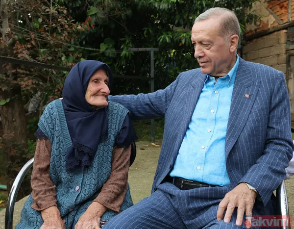 Vefalı lider! Başkan Erdoğan 85 yaşındaki eski komşusu Binnaz Baloğlu'nu ziyaret edip hayır duasını aldı - 18
