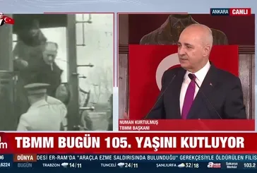 TBMM Başkanı Numan Kurtulmuş Birinci Meclis'te konuştu