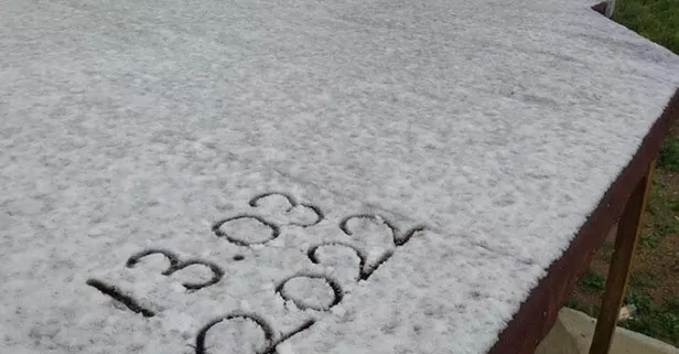 Hatay'da 10 yıl aradan sonra ilk kez kar yağdı