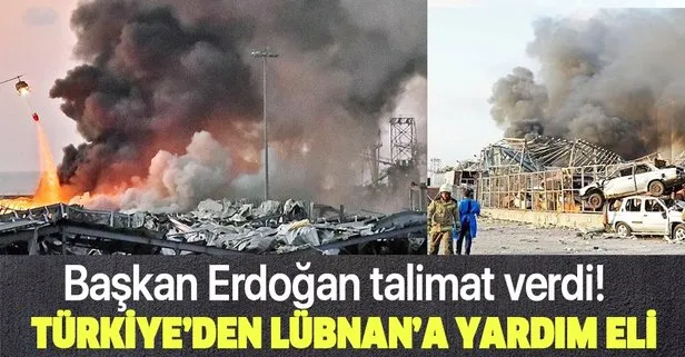 Türkiye'den Lübnan'a yardım!