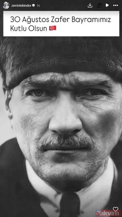 Ünlü isimlerden 30 Ağustos Zafer Bayramı’na özel paylaşımlar! Esra Erol, Müge Anlı, Seda Sayan... - 12