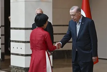 Erdoğan Külliye’de kabul etti