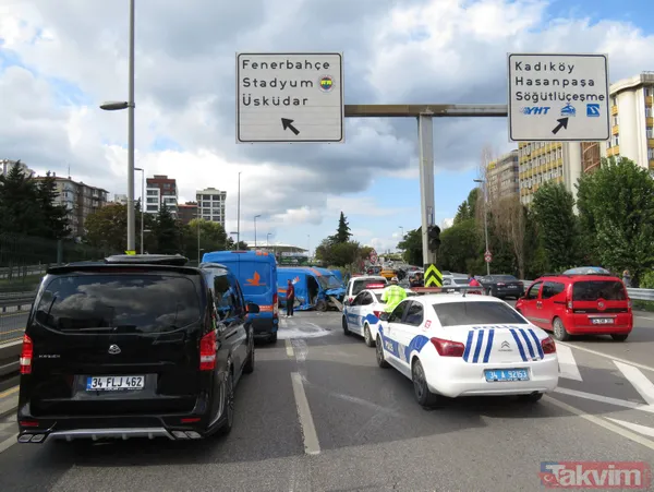 Karasızlık sonucu dehşet bir şekilde ölüyordu! Bariyerler kargo aracına ok gibi saplandı - 8